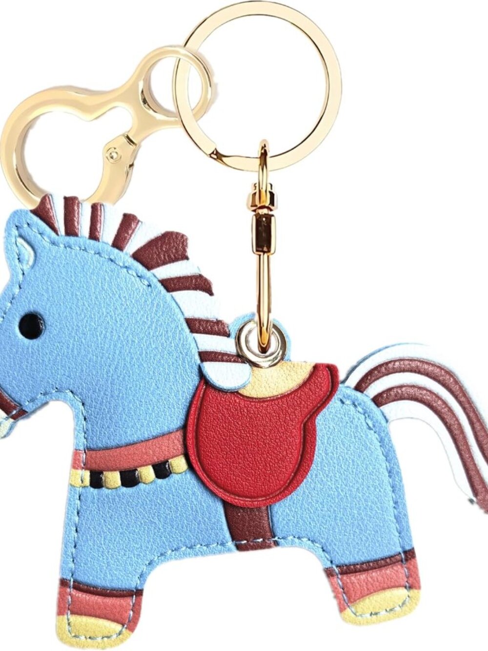 Leather Keychain holder Protective Case Compatible with Apple AirTag